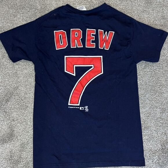 Boston Red Sox 2007 J D Drew Navy Blue MLB MLB Jersey shirt S men’s (youth) - Picture 1 of 3
